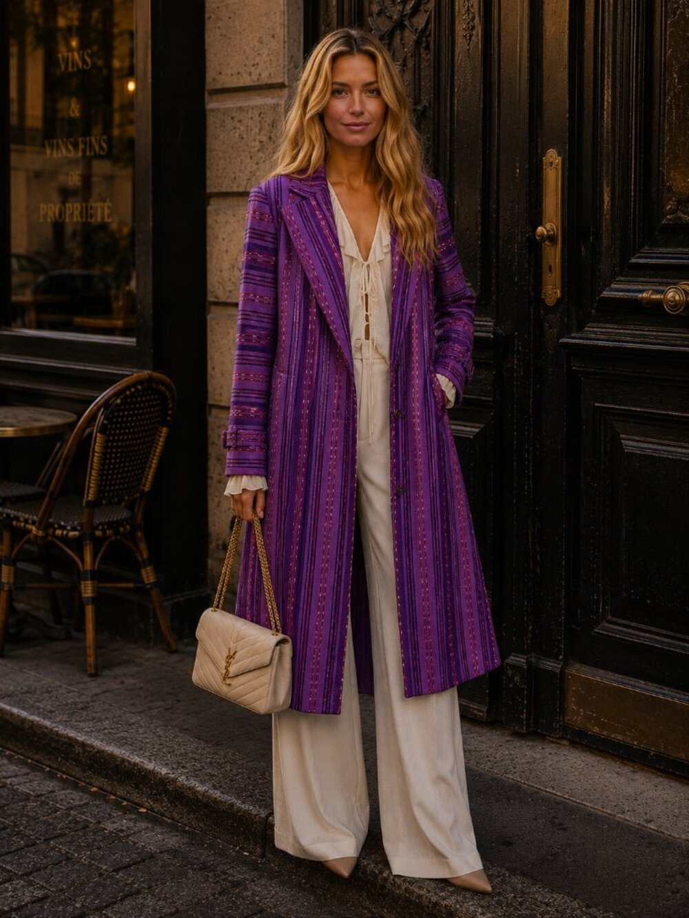 Alix of Bohemia Haze Guate Coat Purple